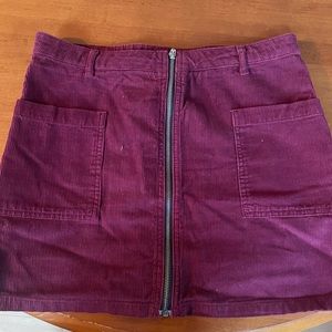 Topshop corduroy skirt